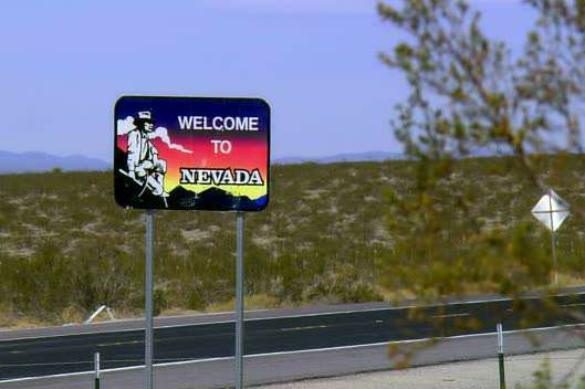 Nevada welcome sign