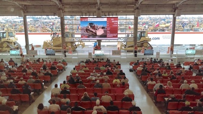 The onsite room at the Ritchie Bros. Orlando auction has a 720-person capacity.