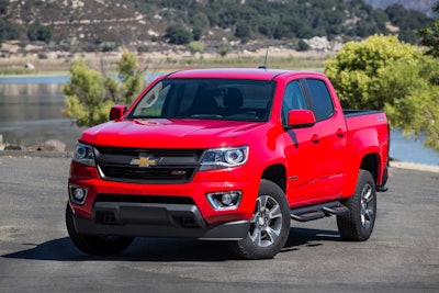 GM is now officially exporting its trucks to China. The 2017 Chevrolet Colorado Z71 is shown above.