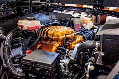 The truck boasts a 707-hp Hellcat engine. Photo: Wayne Grayson