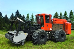 Barko designed its new B-Series Industrial Wheeled Tractors, like the 937B above, to send extra power to attachments.
