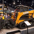 Case CE unveiled its DL450 concept machine at ConExpo 2017. The company says the machine represents a new category: half compact track loader, half dozer to make a Compact Dozer Loader. Photos and video: Wayne Grayson