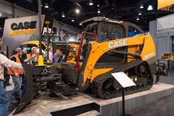 Case CE unveiled its DL450 concept machine at ConExpo 2017. The company says the machine represents a new category: half compact track loader, half dozer to make a Compact Dozer Loader. Photos and video: Wayne Grayson