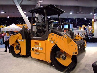 Case DV209D on display at ConExpo 2017. Photo: Chris Hill
