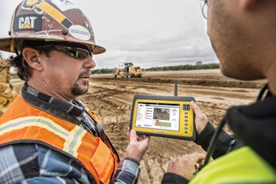 Cat Product Link Data Shown On Mobile Device