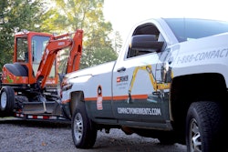 Compact Power Equipment Rental Delivery Truck Excavator