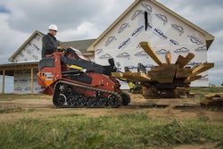 Ditch Witch’s SK1550 represents the company’s largest and most powerful mini skid steer. It can handle trees, transfer sod and load and unload material on a wide range of dump sites, the company says.