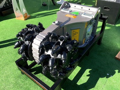 New rock cutters from FAE are sized for excavators from 2.5 to 70 tons. Photo: Tom Jackson