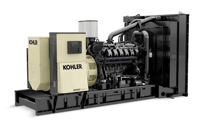 Kohler’s KD Series generators are sized for industrial applications.