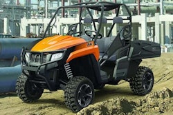 JLG’s new 315G (pictured) and 615G utility vehicles are manufactured through and agreement with Arctic Cat. Photo: JLG