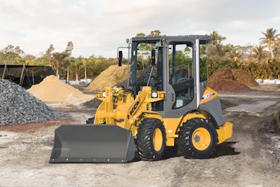The 30ZV-2 is the smallest of the KCM compact wheel loader lineup.