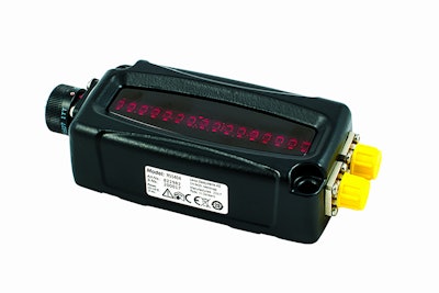 Leica’s MSS400 Series sensors for excavator grade control will continue to function even with a temporary loss of base station signals. Photo: Leica