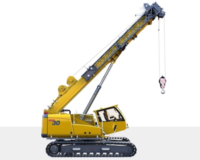 GHC30 telescopic crawler crane. Photo credit: Manitowoc