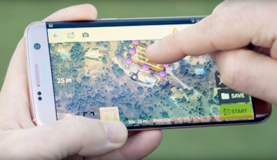 Parrot’s Bebop-Pro 3D Modeling pack allows contractors to set a flight plan from their smartphone and watch as the drone autonomously captures data and images in as little as 10 minutes. Photo: Parrot