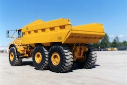 The Rear Eject Bodies attachment from Philippi-Hagenbuch dumps loads without having to raise the truck’s body.
