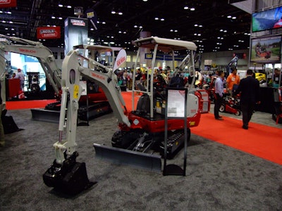 Takeuchi’s TB215-H compact excavator. Photo: Chris Hill