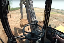 The view from the EW60E’s larger cab.