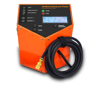 Redline’s new NanoLeak Finder quickly finds leaks in air brakes, air suspension and air-powered accessories.
