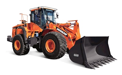 The Doosan DL420-5 CVT features a transmission that adapts to demand. Photo: Doosan