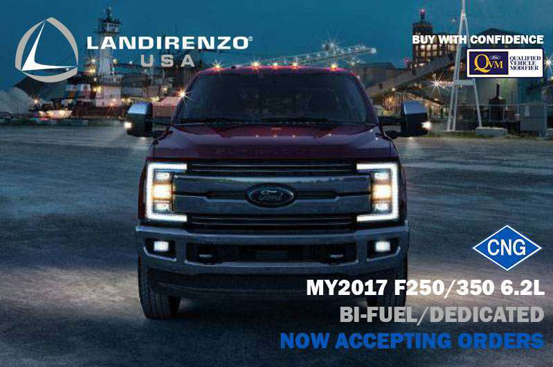 Landi Renzo received EPA certification for its 2017 bi-fuel and dedicated CNG F-250, F-350