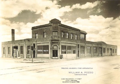 The original Pozzo Truck Center founded in 1921 in Gary, Indiana.