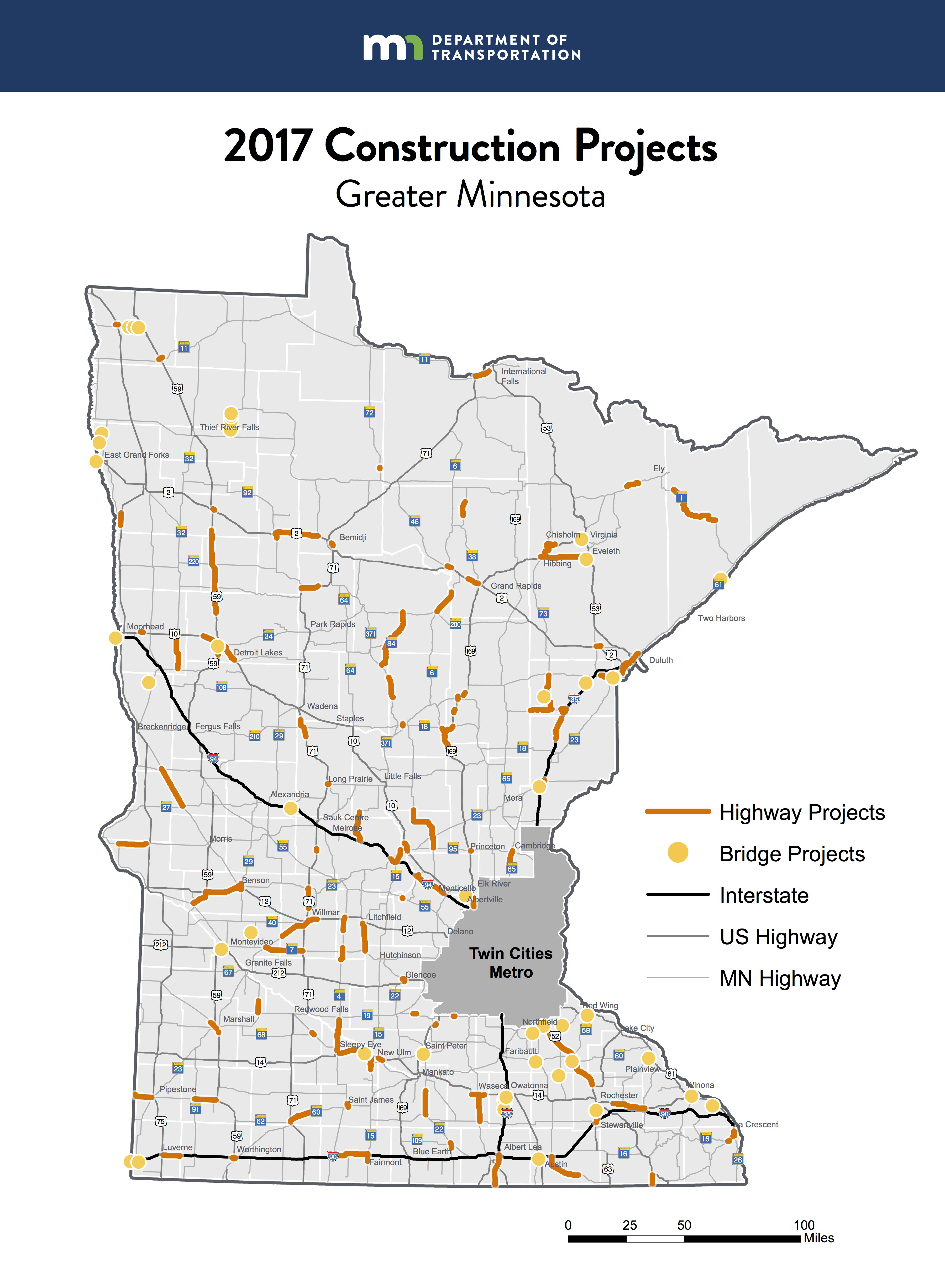 Minnesota DOT plans $1 billion in state bridge and road projects for 