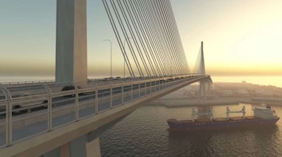 Artist rendering of the new Harbor Bridge.