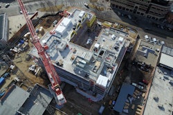 A jobsite image shot by one of Hensel Phelps’s drones. Photo: Hensel Phelps