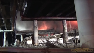 Georgia DOT demolition crews working over the weekend on the collapsed portion of the I-85 near Atlanta.