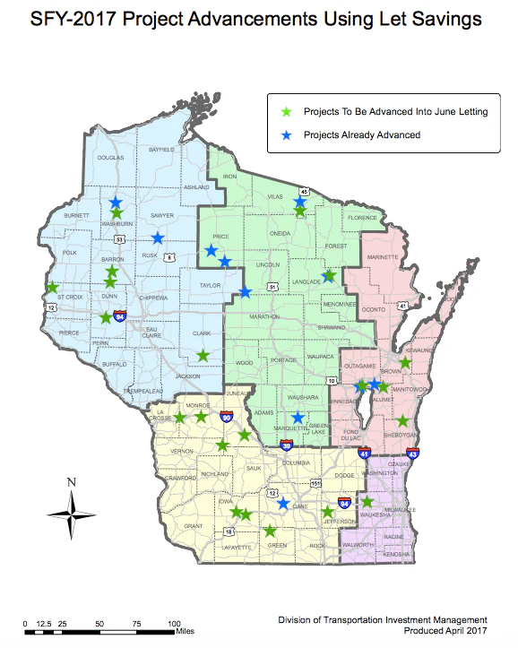 Wisconsin Transportation Wisconsin DOT gets $103.2 million boost for 21 highway projects ...