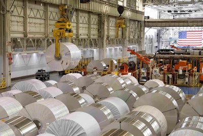 Aluminum coils from Ford’s recycling system.