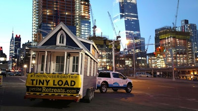 Ford F-Series trucks will tow ‘Tiny Houses’ – named in honor of Henry Ford and his wife Clara – on a summer-long road trip across America; just revealed at the 2017 New York International Auto Show.