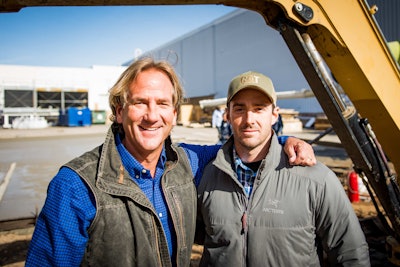 Chipley, left, says a succession plan is in place for transitioning ownership of the company to his son Marshall, right. Photo: Wayne Grayson