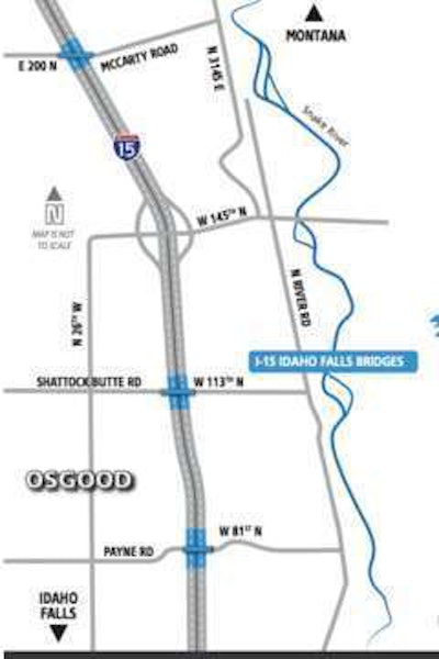 Map courtesy of ITD.