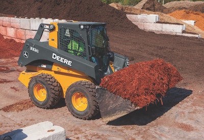 John Deere Lm90 Bucket 332 G Skid Steer Loader Skid Steer