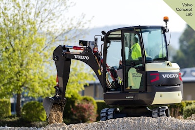 Volvo EX2 electric excavator prototype 2