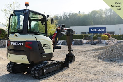 Volvo Ex2 Electric Excavator Prototype