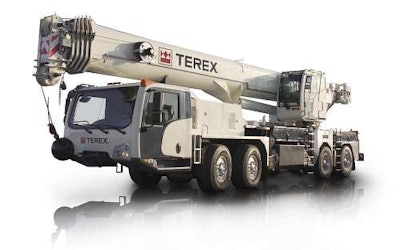 Terex’s T 110 telescopic truck crane.