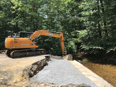 Quincy Township, Pennsylvania, has already begun work on the Old Forge Bridge, the infrastructure project that led it to win the 2017 Dire States Equipment Grant from Case CE.