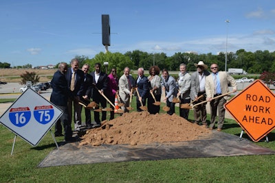 Georgia DOT Commissioner Russell R. McMurry along with state and local officials officially broke ground on the I-16/I-75 Interchange improvement project. The interchange project involves improvements to approximately 2.5 miles of I-75 from Hardeman Ave. to Pierce Ave. and almost 3 miles of I-16 from I-75 to Walnut Creek. (Georgia DOT)