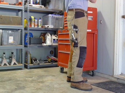 Side pockets on the Construction Pant serve as tool bags allowing you to keep a handful of small parts and tools in reach.