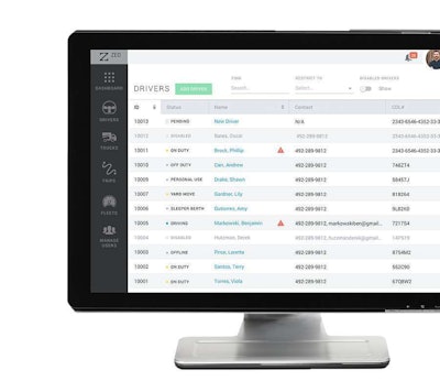 ZED’s fleet management portal.