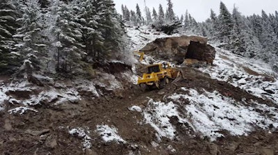 Idaho Transportation Departments Elk City Slide Cleanup