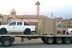 The U.S. has sent dozens of Toyota pickups and other military equipment to aid Kurdish troops in their fight against ISIS.