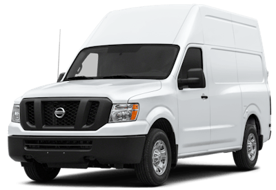 Fetch rents this high-roof Nissan NV cargo van for $15 an hour or $75 per day. Use your smartphone to unlock it and go.