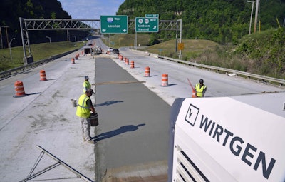 Fox using SP 25i to get superior rideability of slab, to forestall costs of diamond grinding to meet commonwealth ride specs.