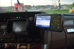 ELD Electronic Logging Device in cab
