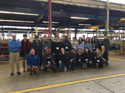 University of Toronto students tour Haver & Boecker plant.