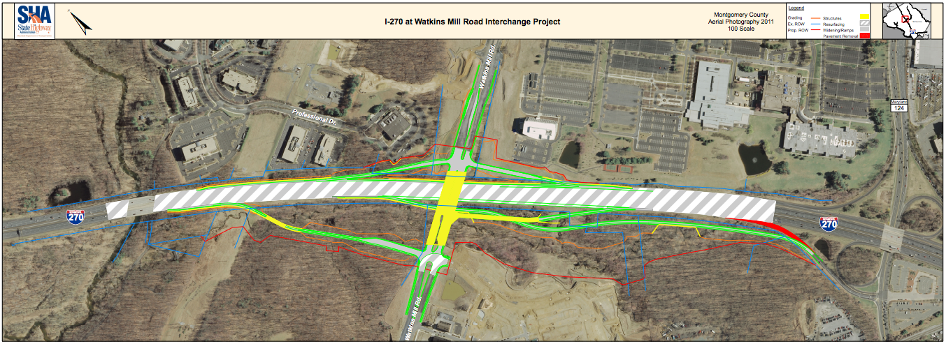 I-270:Watkins Mill Road interchange