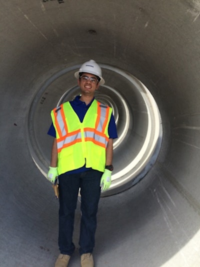 2016 Construction Intern of the Year winner Rey Diaz.